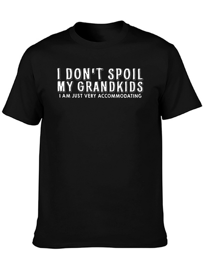 Grandparent Accommodating Black Graphic Tee