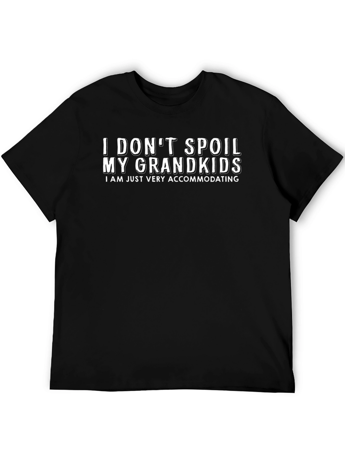Grandparent Accommodating Black Graphic Tee