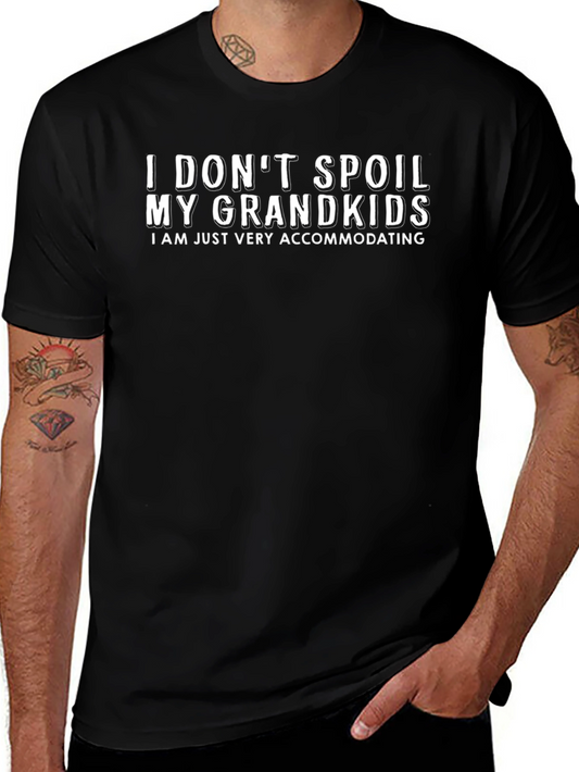 Grandparent Accommodating Black Graphic Tee