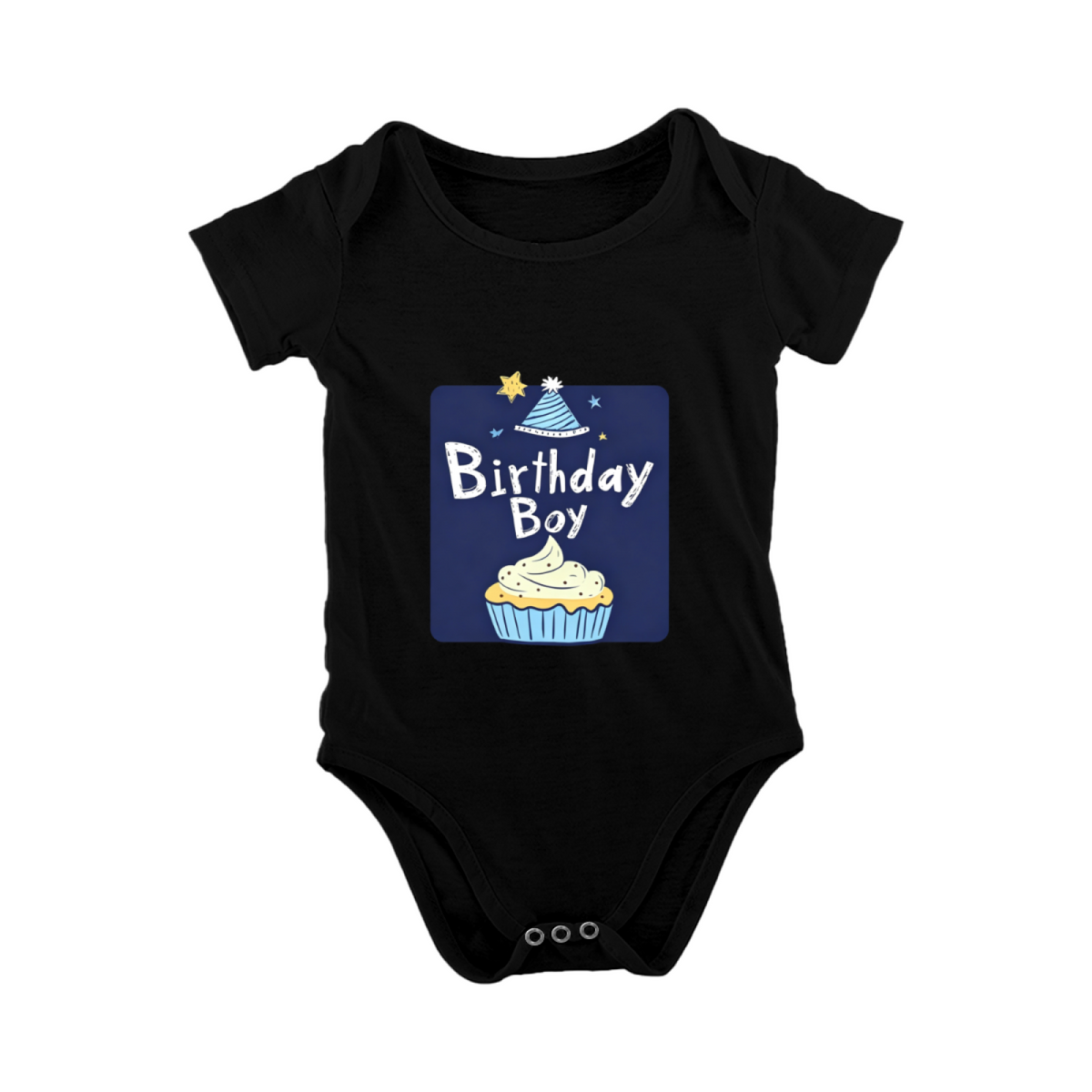 Birthday Boy Cupcake First Birthday Baby Onesie