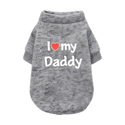 Classic I Love My Daddy Pet Daily Sweater
