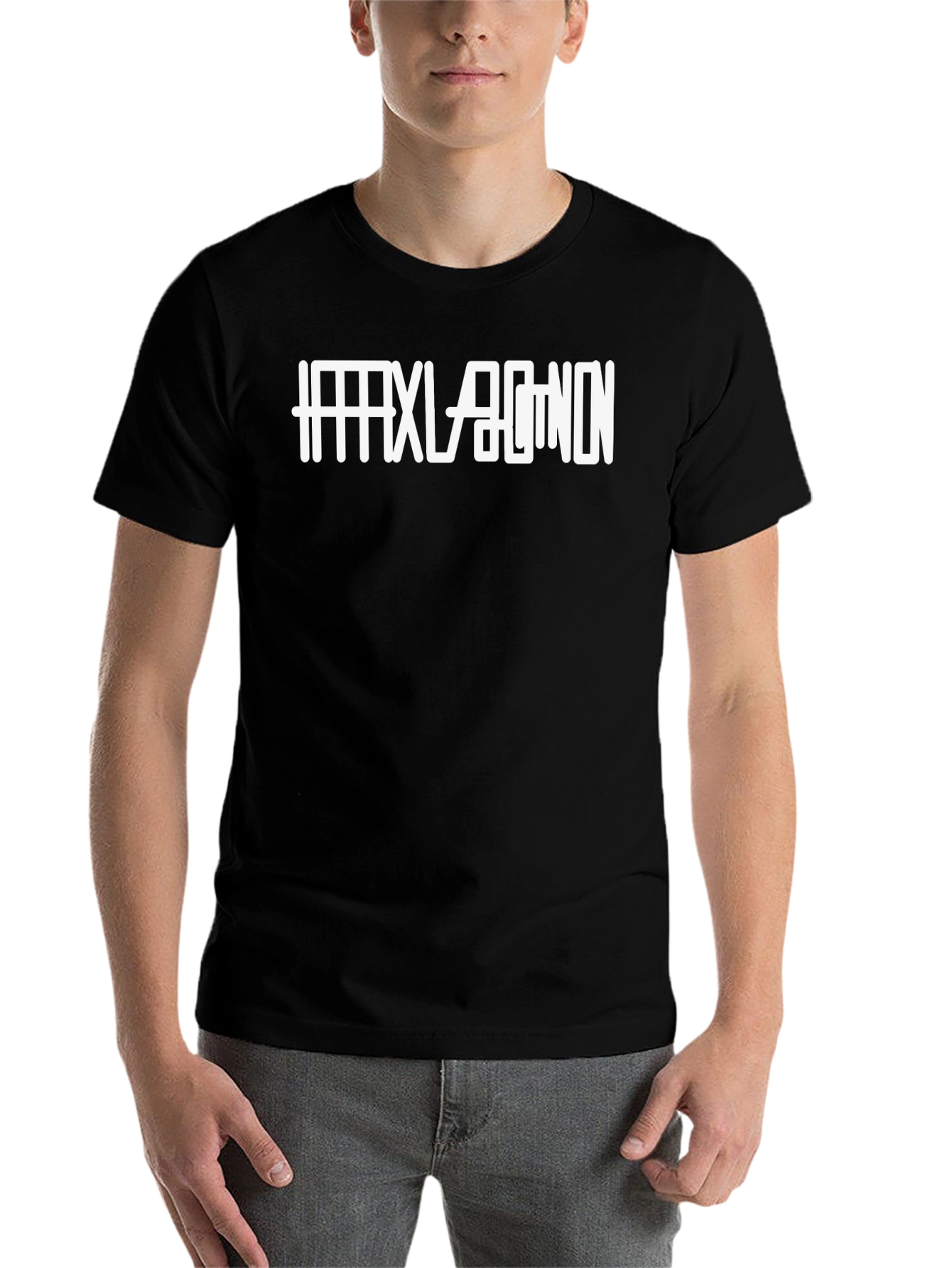 Hexagon Shirt - Mens Black Graphic Tee
