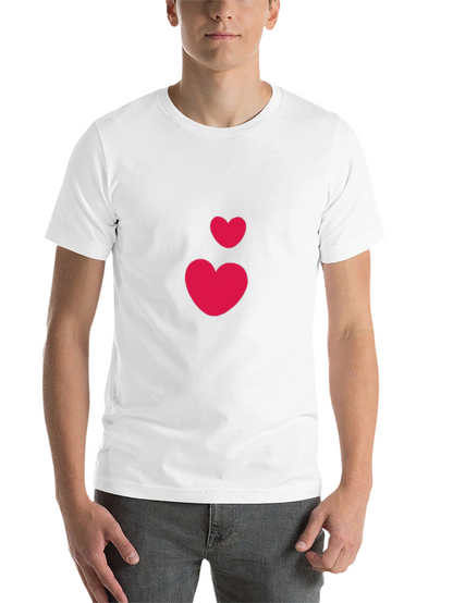 Heart Graphic Black T-Shirt - Casual Stylish Tee