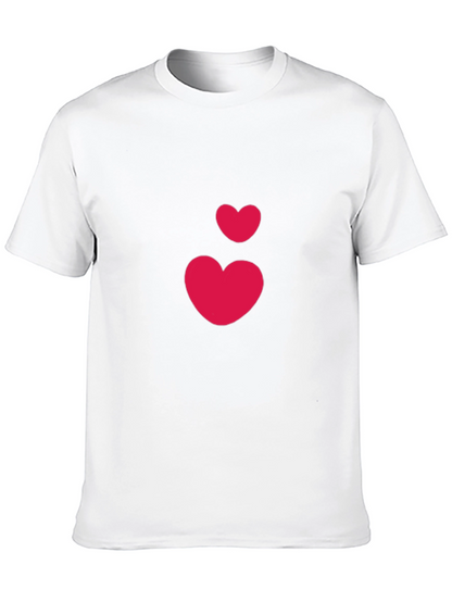 Heart Graphic Black T-Shirt - Casual Stylish Tee