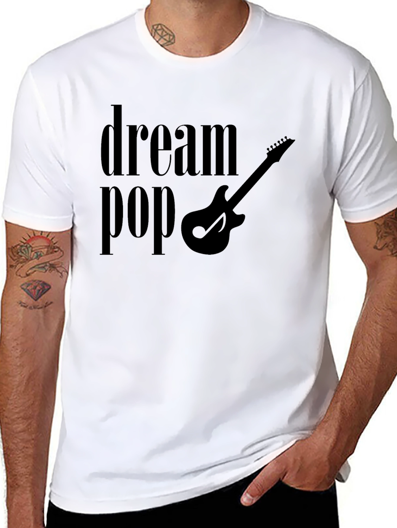 Dream Pop Guitar T-Shirt - Stylish Music Tee