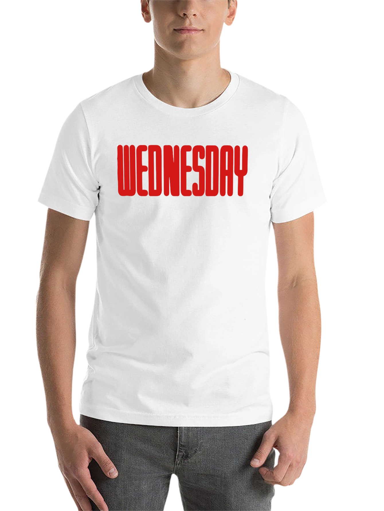 Wednesday Graphic T-Shirt - Bold Red Design