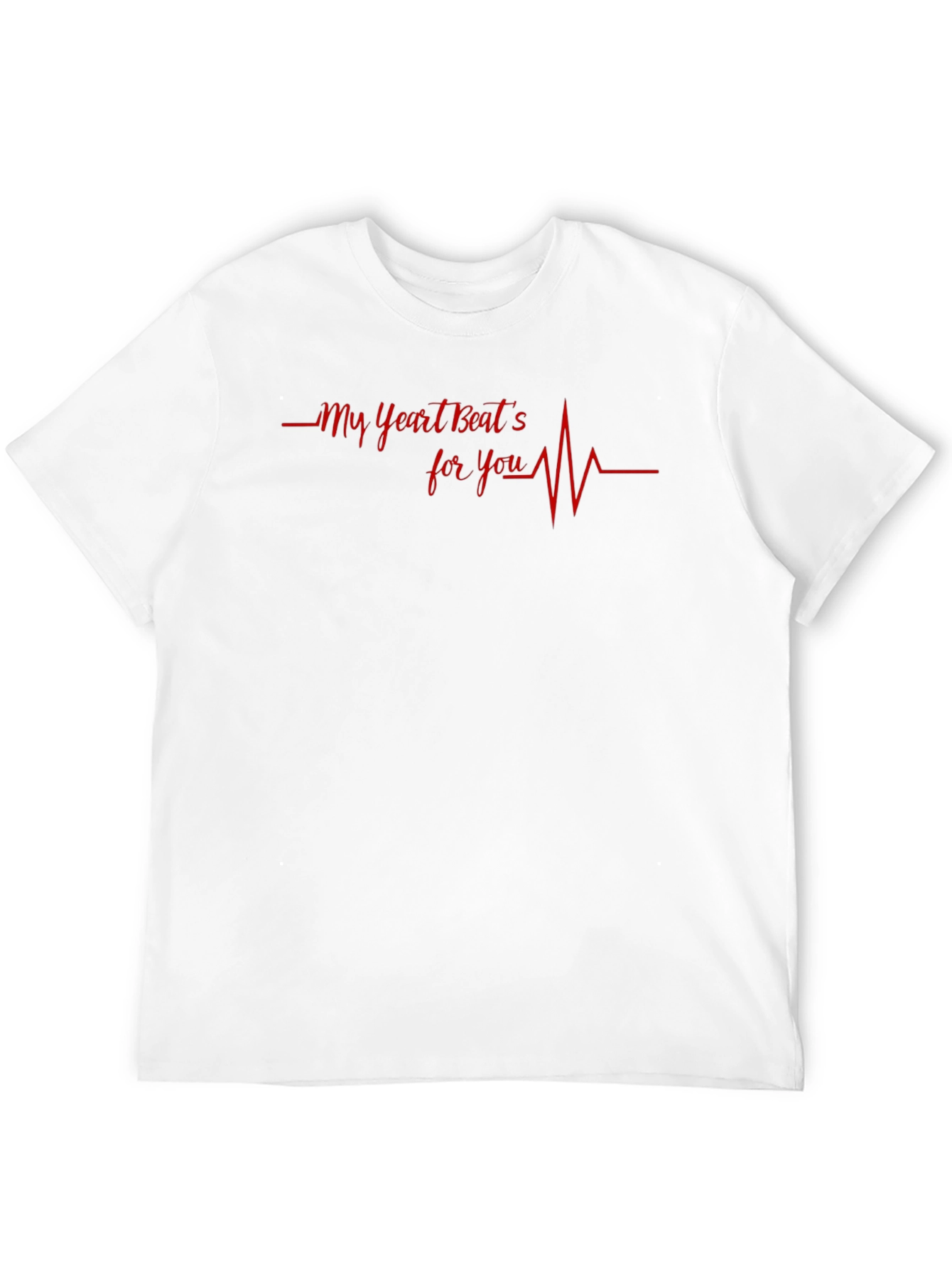 Heartbeat For You Graphic Tee - Black