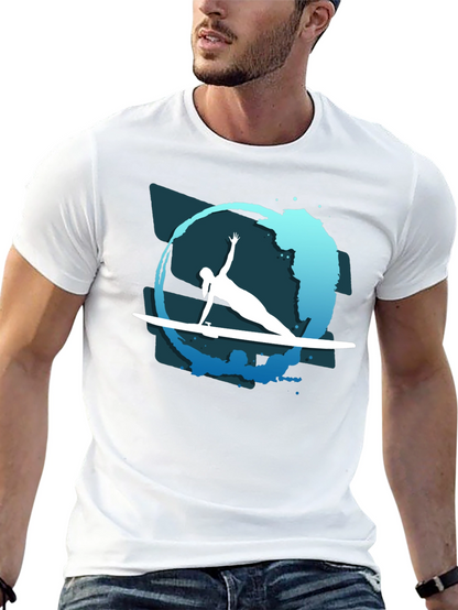 Surfer Silhouette Tee - Coastal Vibe