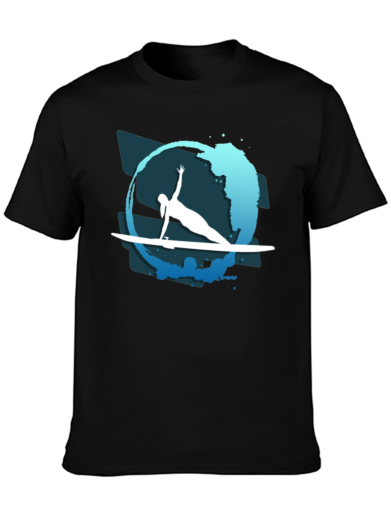 Surfer Silhouette Tee - Coastal Vibe