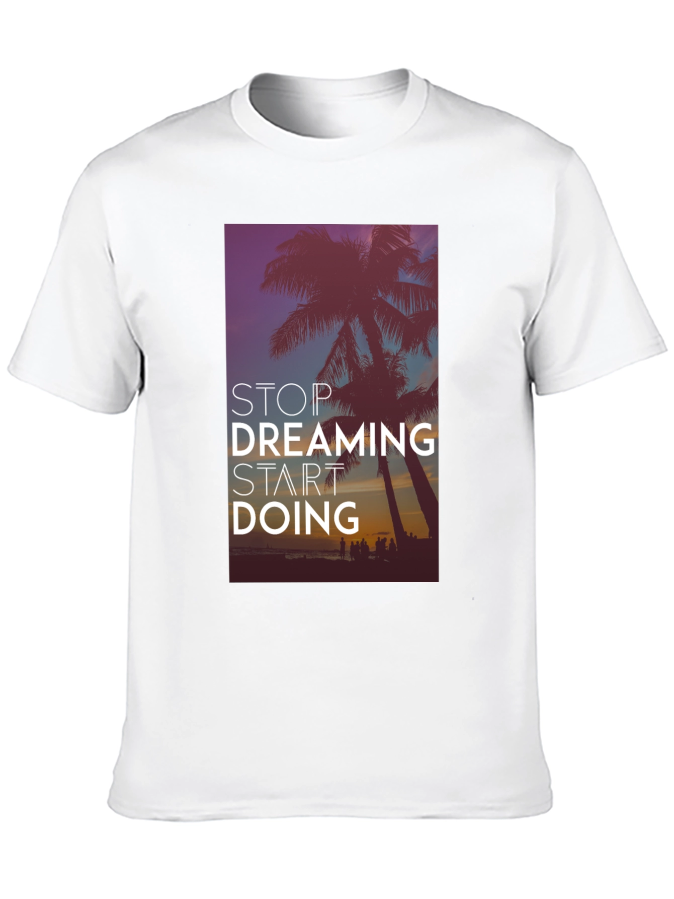 Stop Dreaming Start Doing Black Graphic Tee