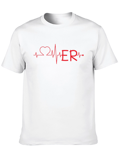 ER Heartbeat Graphic Tee - Emergency Room T-Shirt