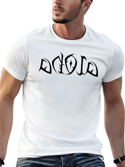 Mens Black Graphic T-Shirt - Bold Design