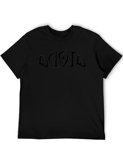 Mens Black Graphic T-Shirt - Bold Design