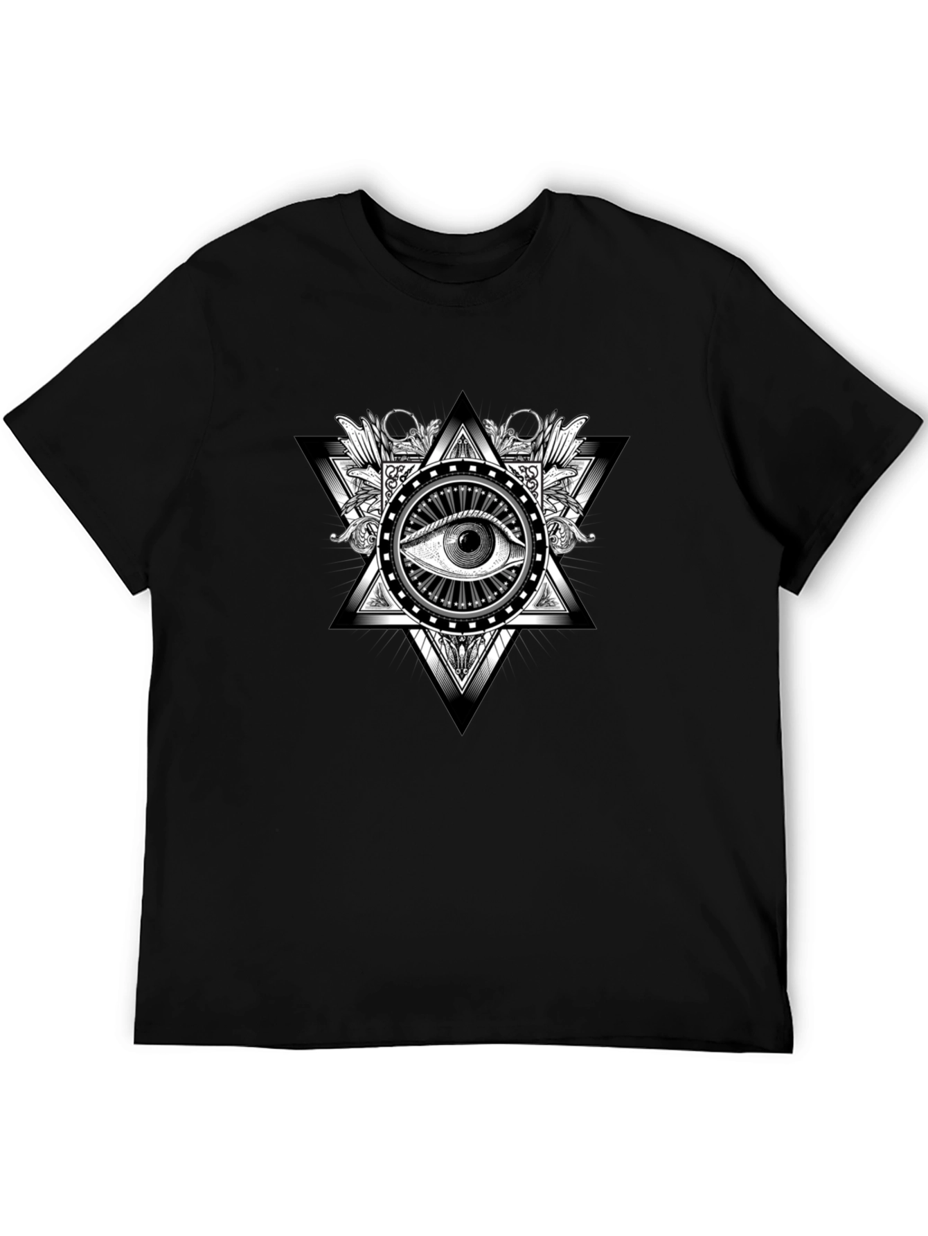 Illuminati Eye Graphic Black T-Shirt