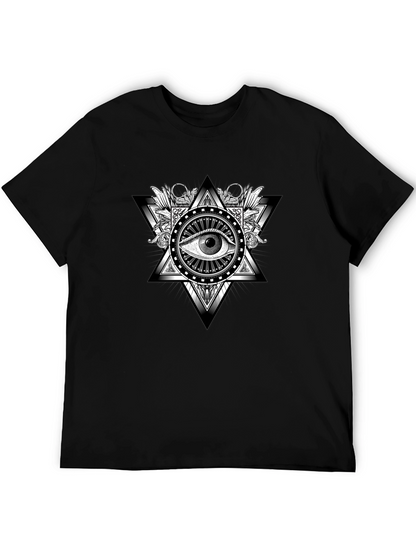 Illuminati Eye Graphic Black T-Shirt
