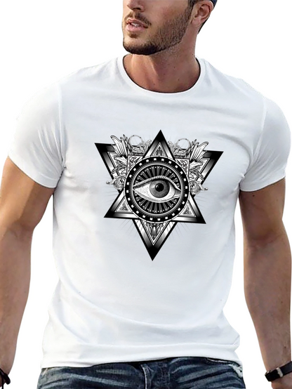 Illuminati Eye Graphic Black T-Shirt