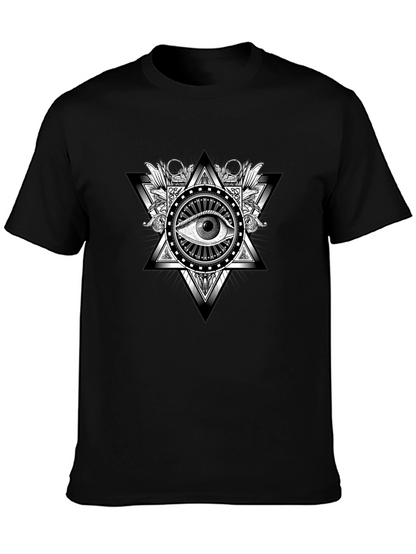 Illuminati Eye Graphic Black T-Shirt