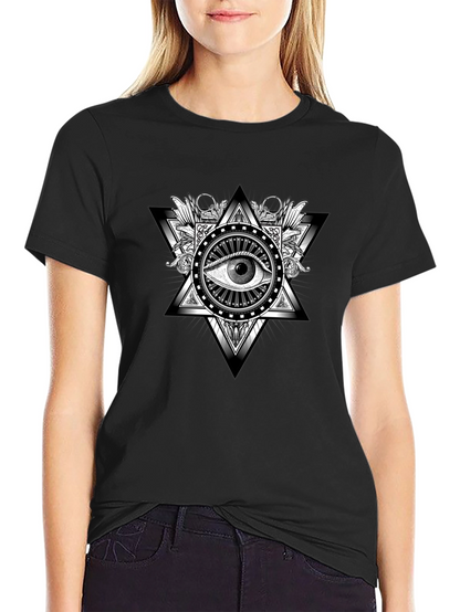 Illuminati Eye Graphic Black T-Shirt