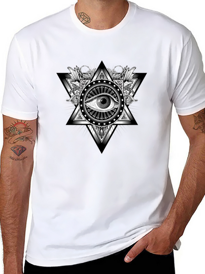 Illuminati Eye Graphic Black T-Shirt