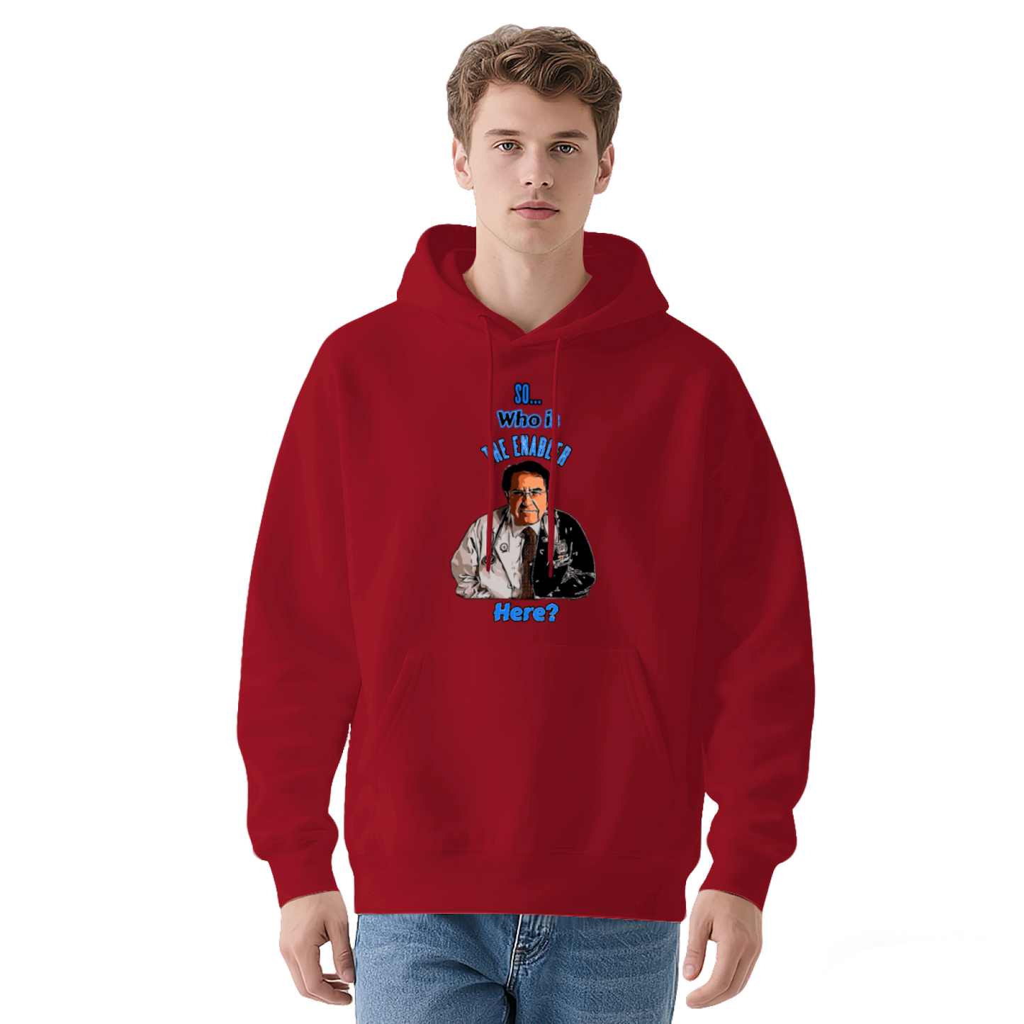 Funny Meme Portrait Unisex Hoodie, Casual Relax Sweatshirt