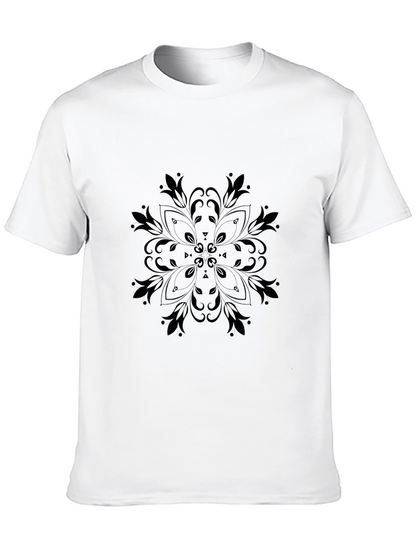 Black Mandala Graphic Tee - Stylish & Unique Design