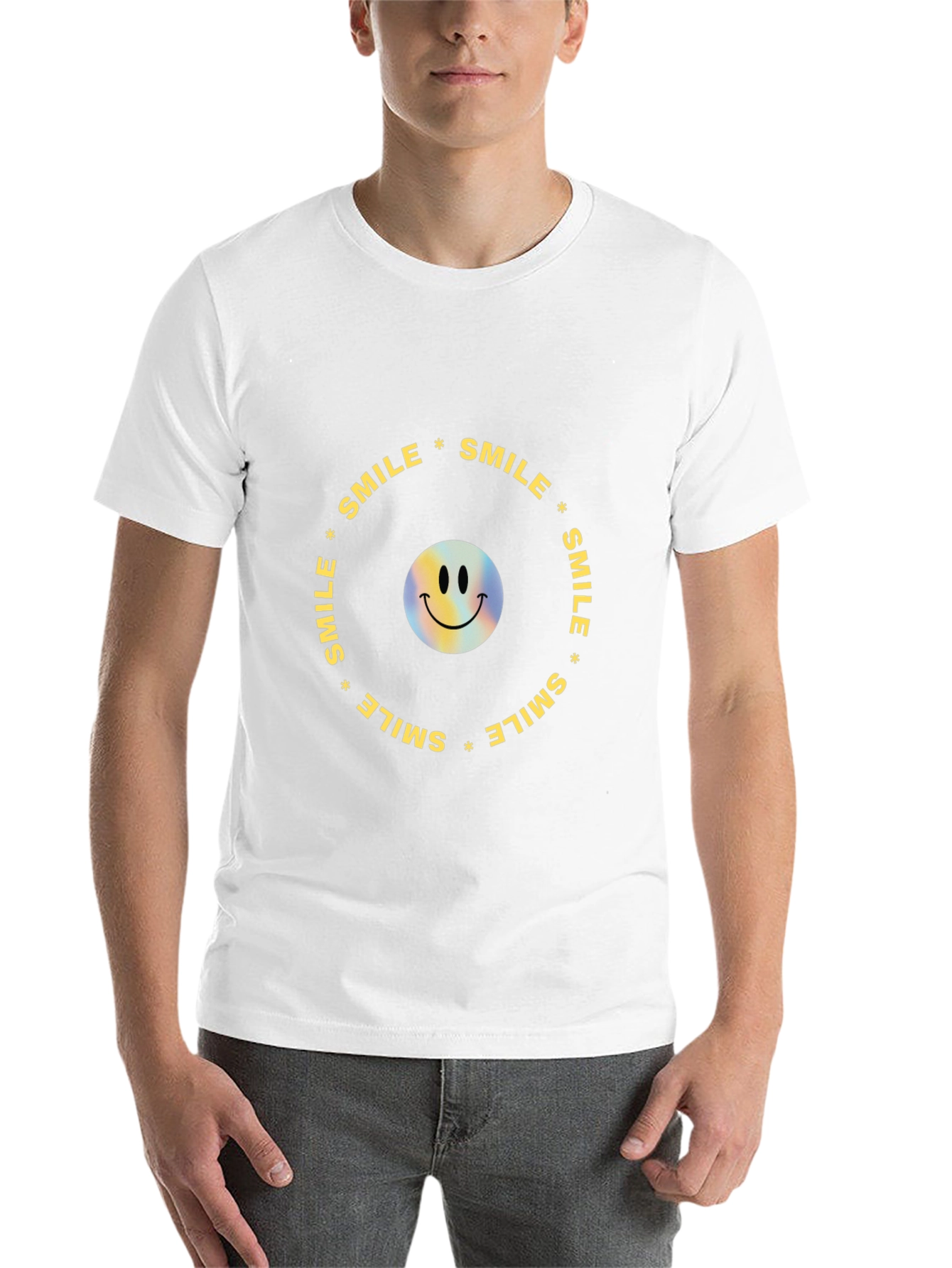 Smile Graphic Black T-Shirt