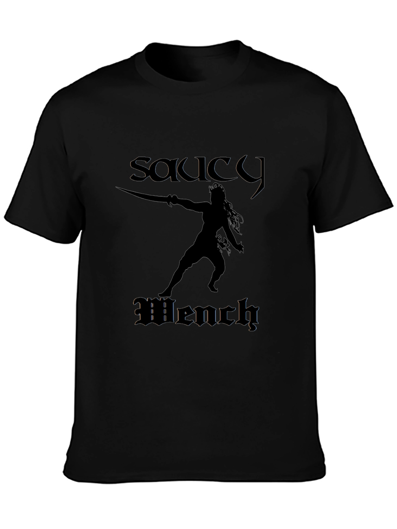 Saucy Wench Graphic Tee - Black