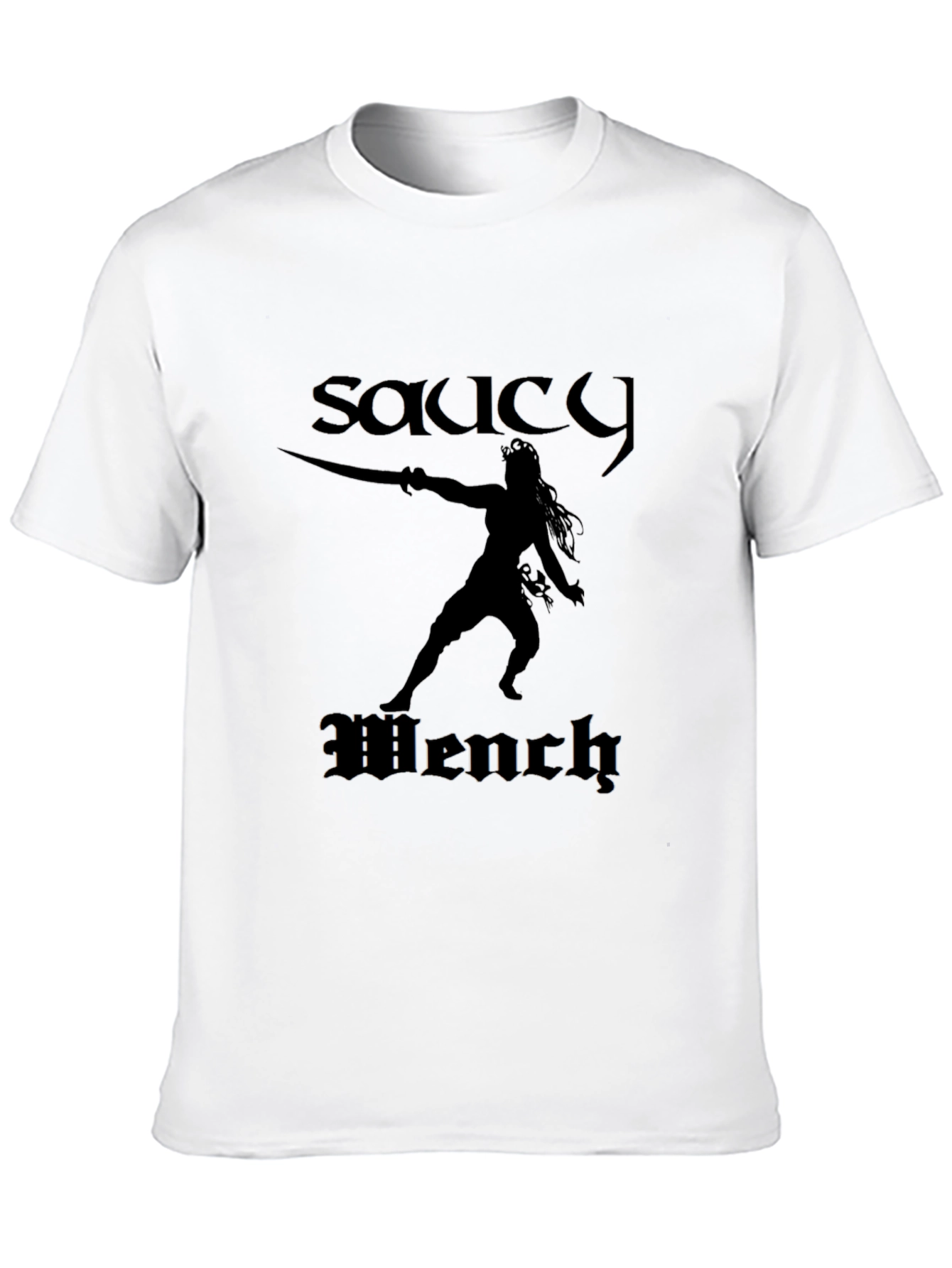 Saucy Wench Graphic Tee - Black