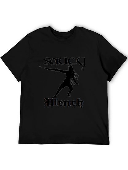 Saucy Wench Graphic Tee - Black