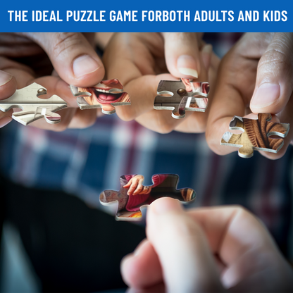 Cheerful Elderly Couple Thanksgiving Feast Puzzle