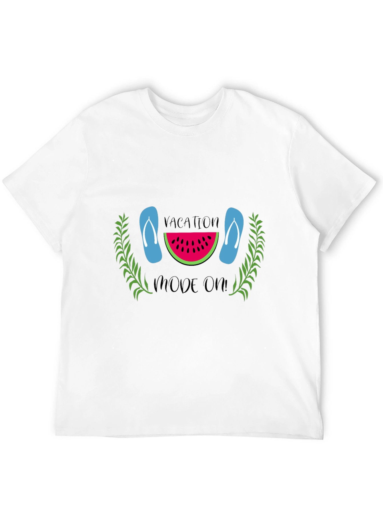 Vacation Mode On Black T-Shirt