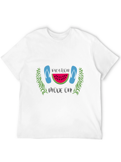 Vacation Mode On Black T-Shirt