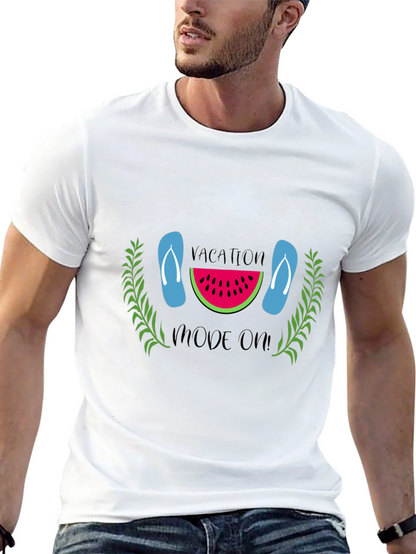 Vacation Mode On Black T-Shirt