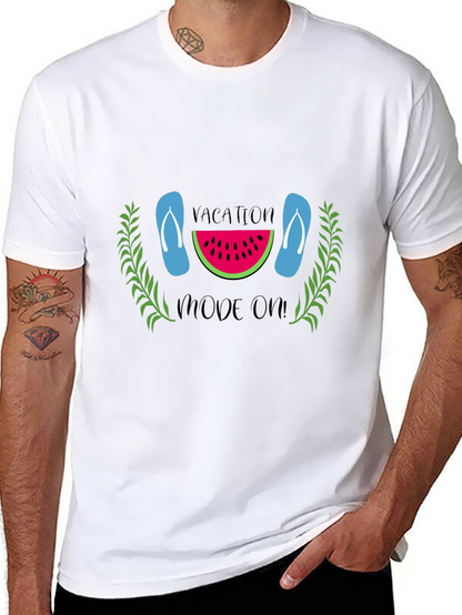 Vacation Mode On Black T-Shirt