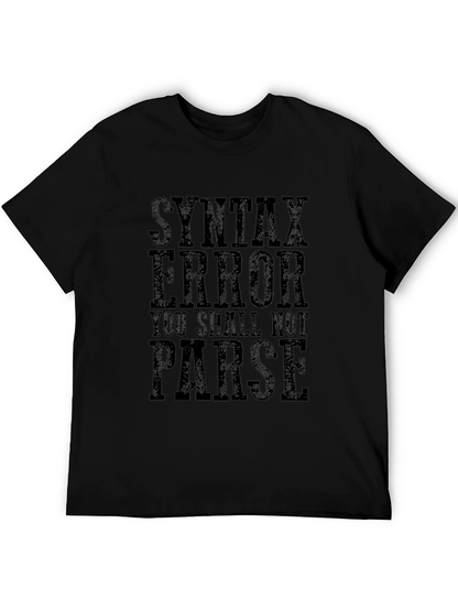 Syntax Error Funny Programmer T-Shirt