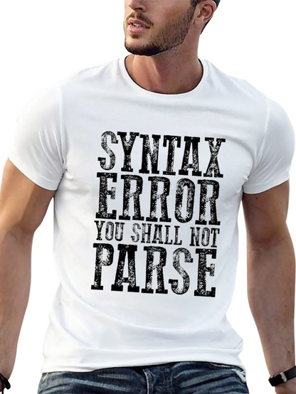 Syntax Error Funny Programmer T-Shirt