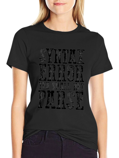 Syntax Error Funny Programmer T-Shirt
