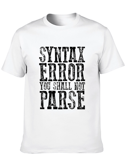 Syntax Error Funny Programmer T-Shirt