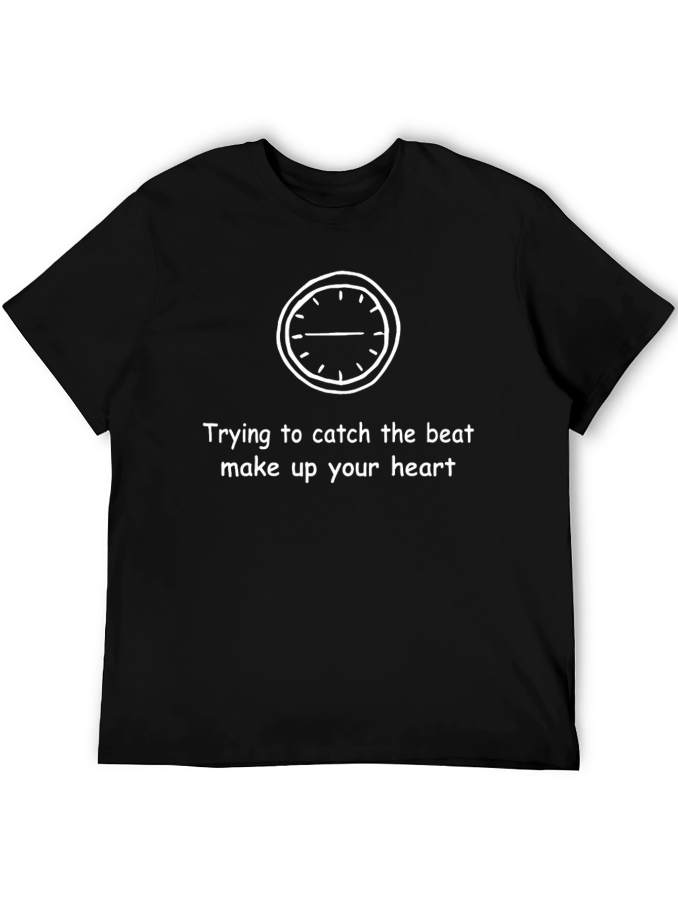 Catch the Beat Graphic T-Shirt - Unisex Black Tee