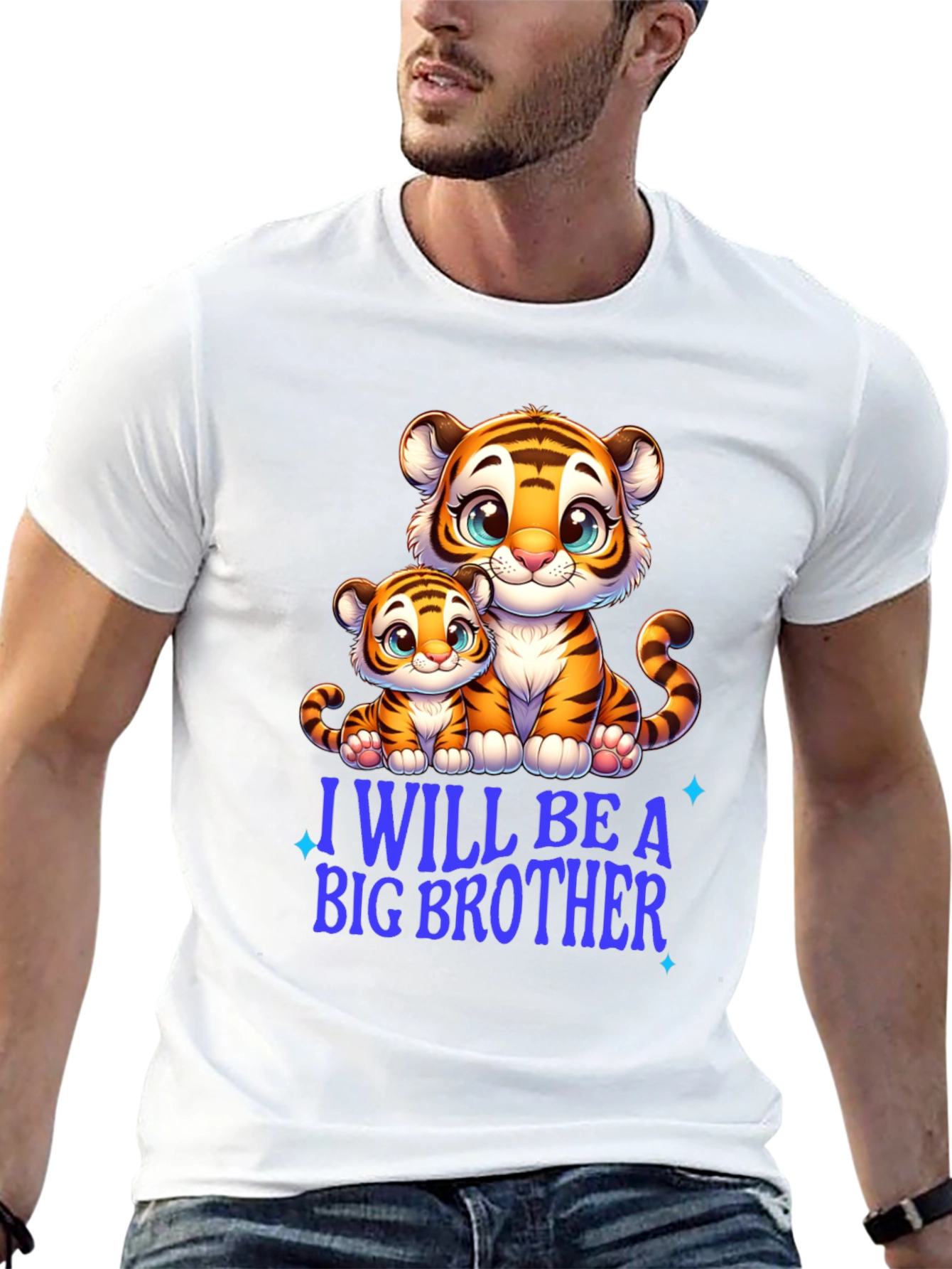 I Will Be A Big Brother Tiger Tee