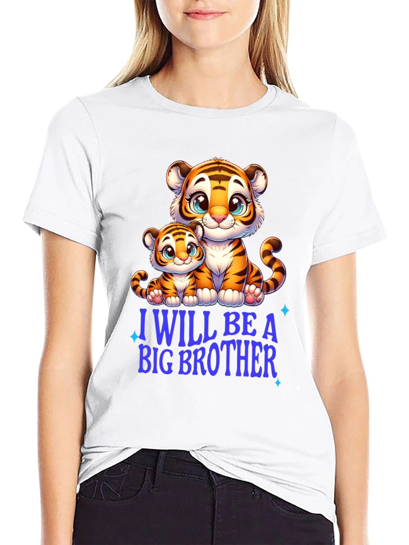 I Will Be A Big Brother Tiger Tee