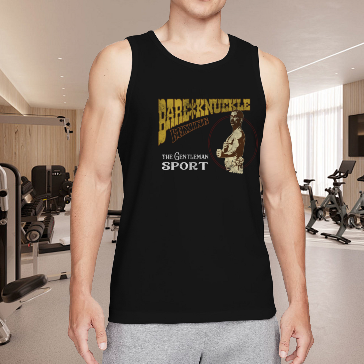 Bare Knuckle Boxing Vintage Gentleman Sport Tank Top