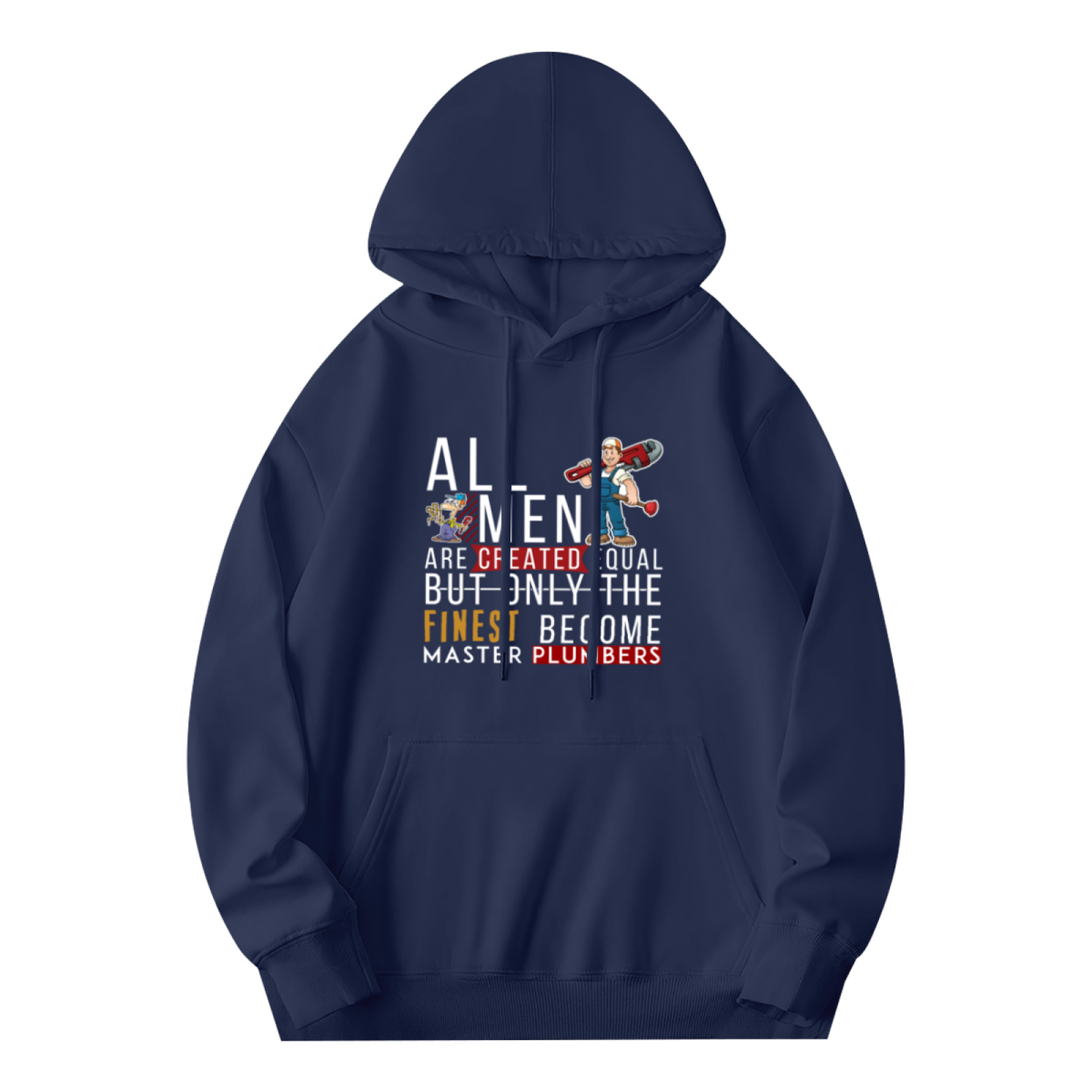 Master Plumber Quote Men Hoodie, Breathable Daily Comfort