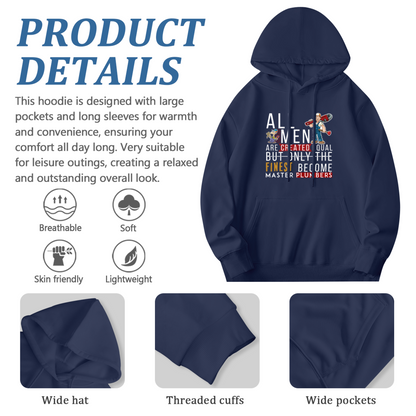 Master Plumber Quote Men Hoodie, Breathable Daily Comfort