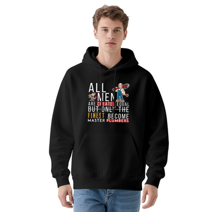 Master Plumber Quote Men Hoodie, Breathable Daily Comfort