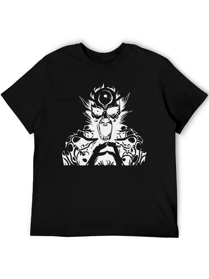 Graphic Print T-Shirt - Black Tee