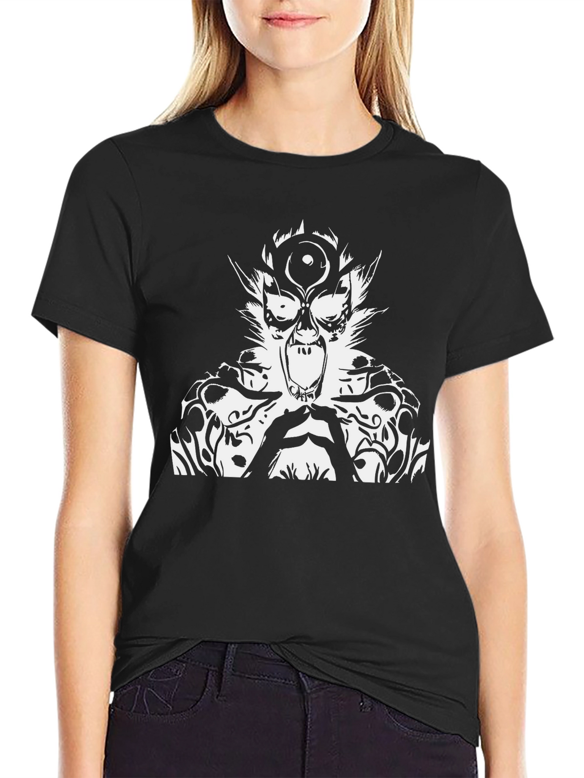 Graphic Print T-Shirt - Black Tee