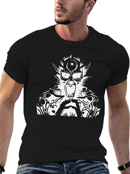 Graphic Print T-Shirt - Black Tee