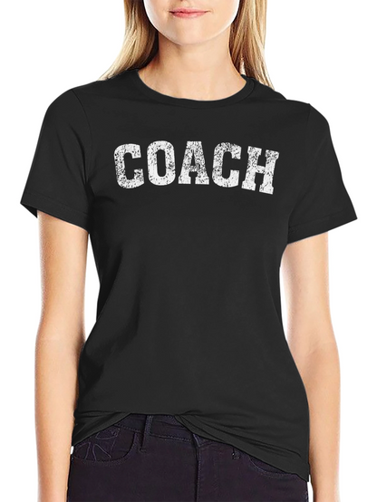Coach Graphic T-Shirt - Distressed Print Design