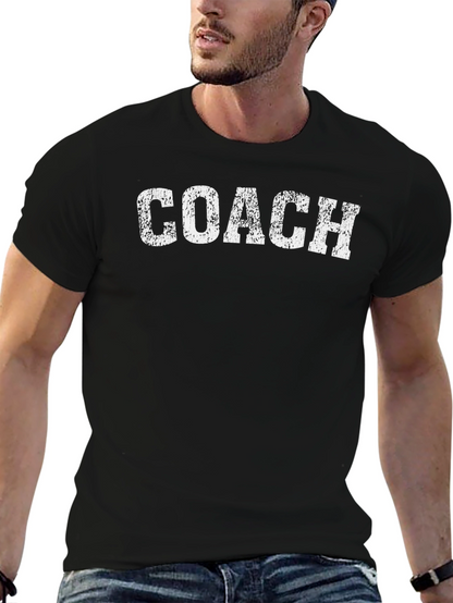 Coach Graphic T-Shirt - Distressed Print Design
